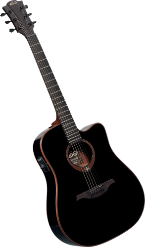 Lag akoestische gitaar Expert - Massief - | GAL-100-D-CE--BK